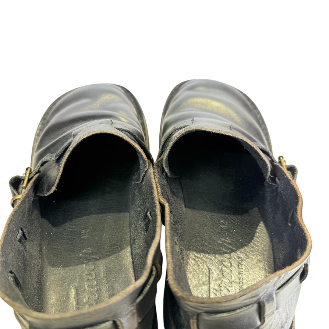 fracap プラカップ　シューズ（42）本革　オーロラシューズ　イタリア製　黒