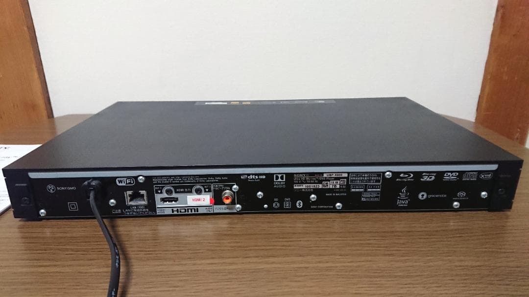 プレーヤー SONY UBP-X800