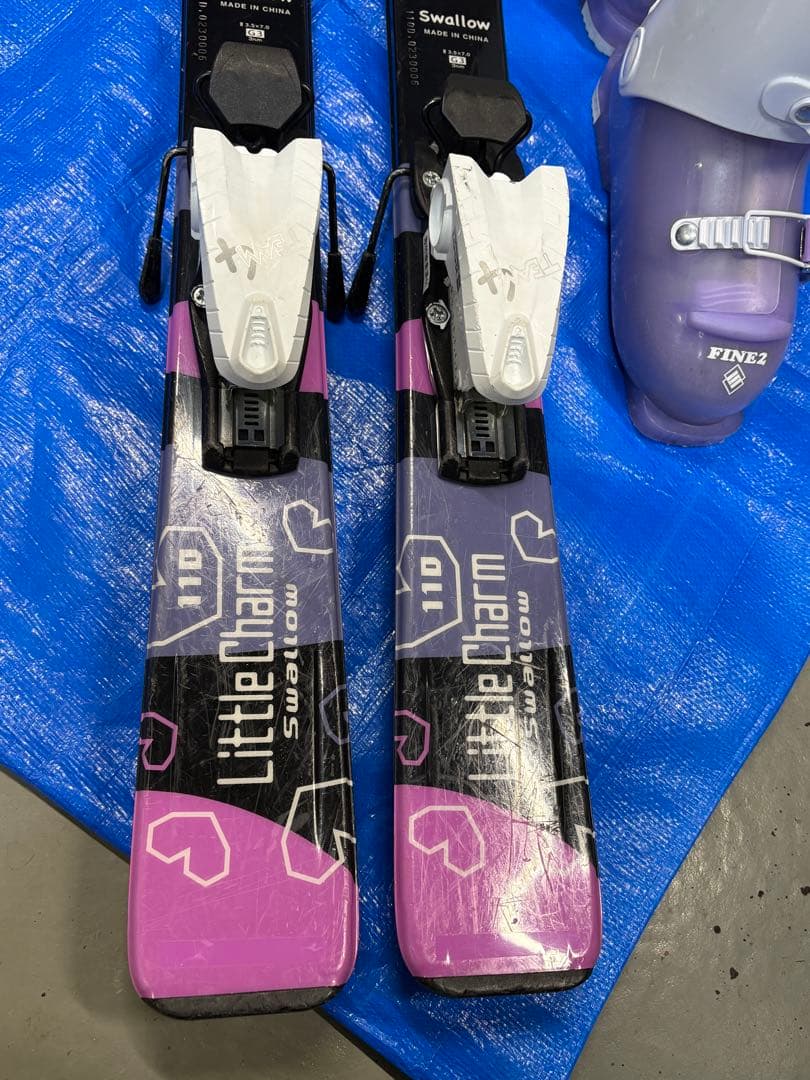 子供用スキーセット 3点 スキー板110cm 靴21cm又は20cm