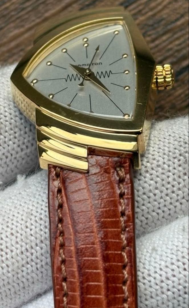 ジャンク Hamilton ハミルトン ベンチュラ ゴールド 6334