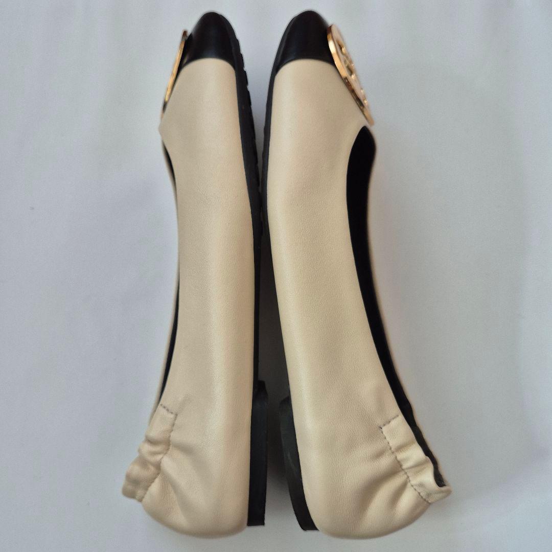 美品✨トリーバーチ TORY BURCH クレア キャップトゥ バレエ US7