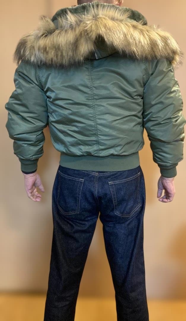 新品 N-2B フライトジャケット L~XL ファー付 短丈 米空軍 N2B