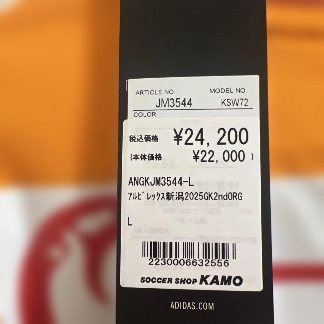 アルビレックス新潟　2025 2nd GKユニフォーム　新品　未使用　正規品