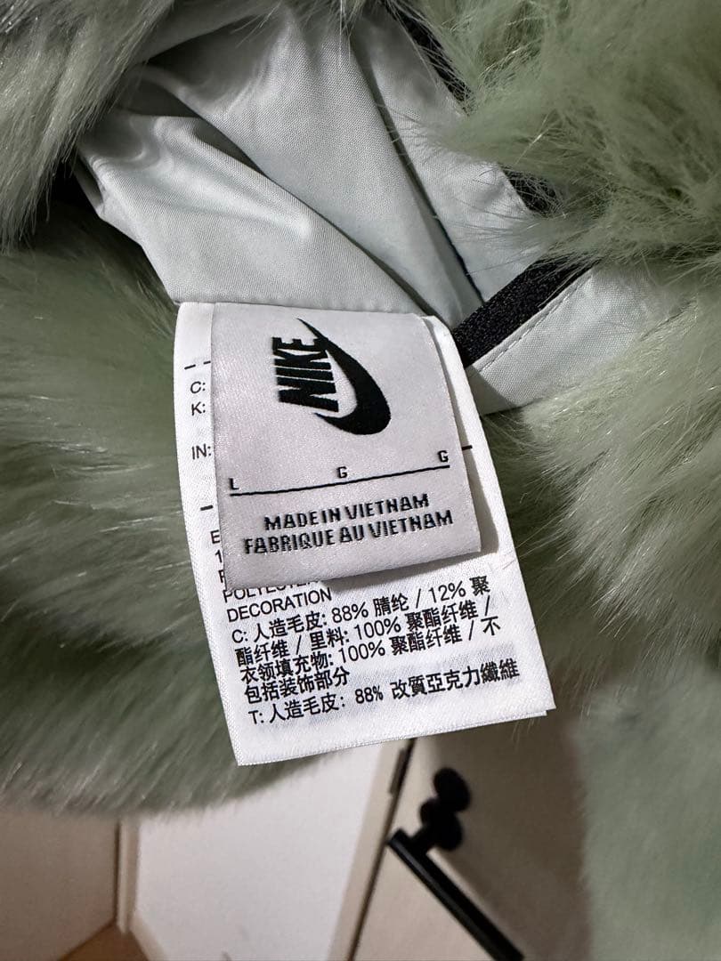 美品正規NIKE×AMBUSH Faux Fur Coat Jacket