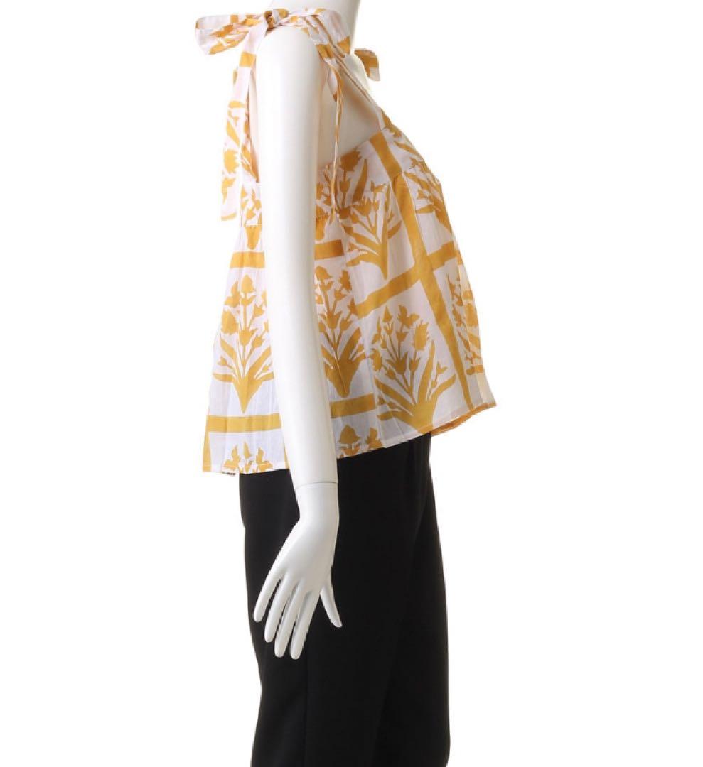 新品⭐︎EMMA TANK PALLADIO GRID リボンショルダーブラウス