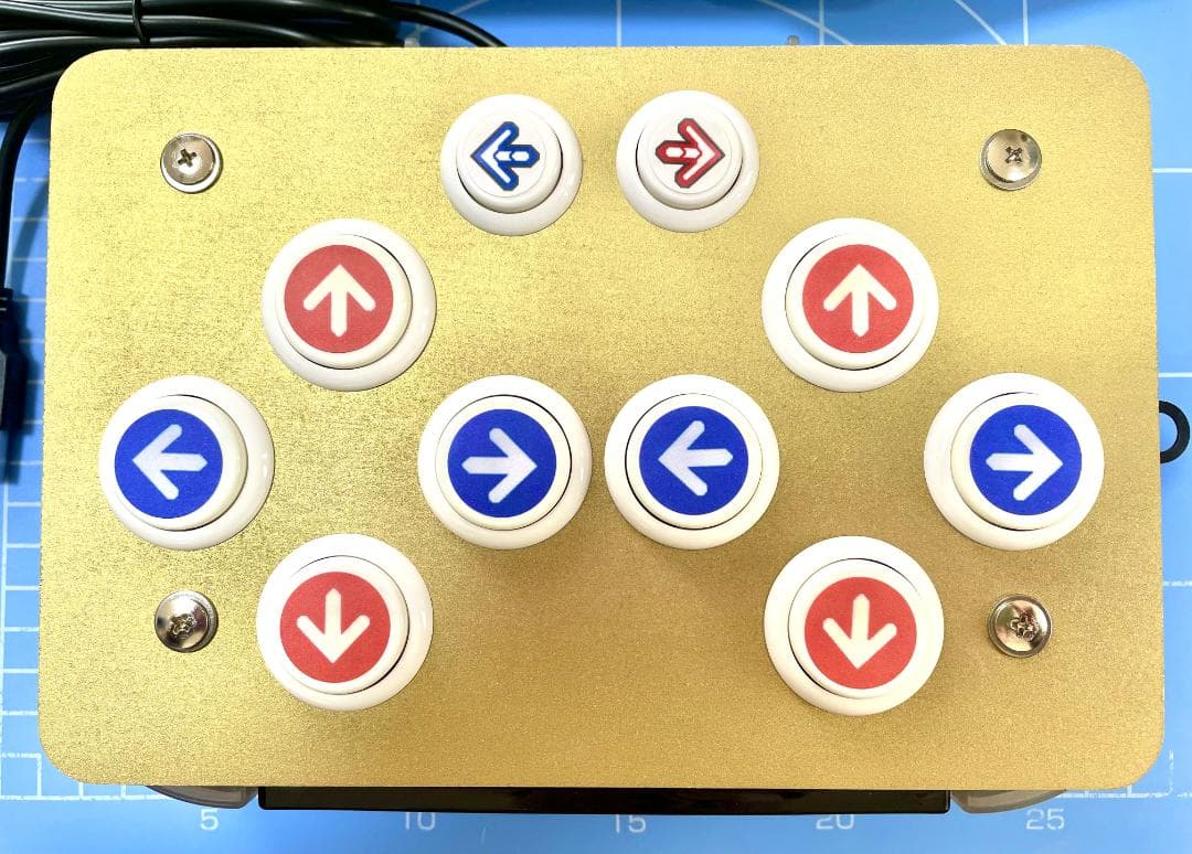 自作 卓上アーケードコントローラー (DDR GP/StepMania対応)