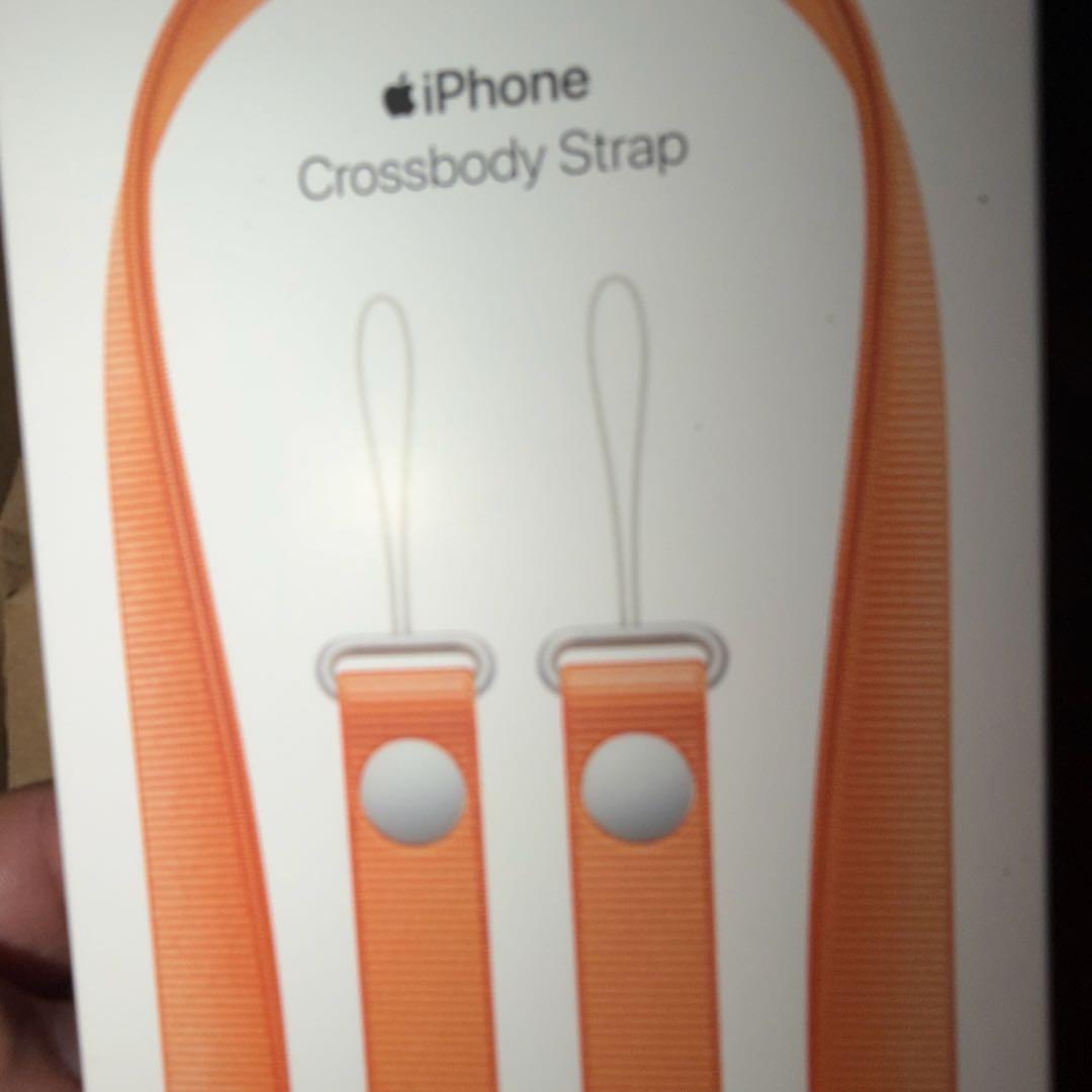Apple純正　iPhone クロスボディストラップ オレンジ
