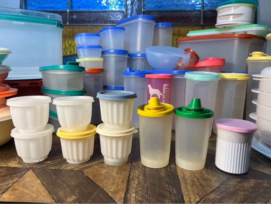 タッパーウェア 大量 セット 昭和レトロ 当時物 まとめ売り キッチン 保存容器