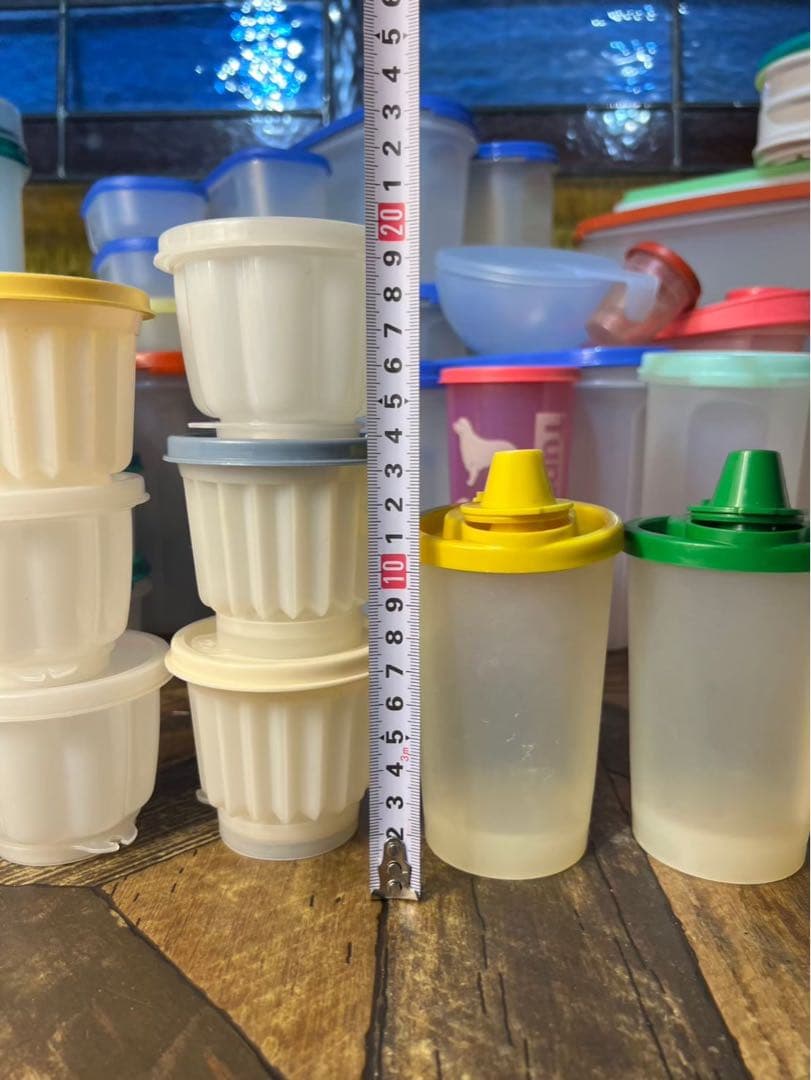 タッパーウェア 大量 セット 昭和レトロ 当時物 まとめ売り キッチン 保存容器