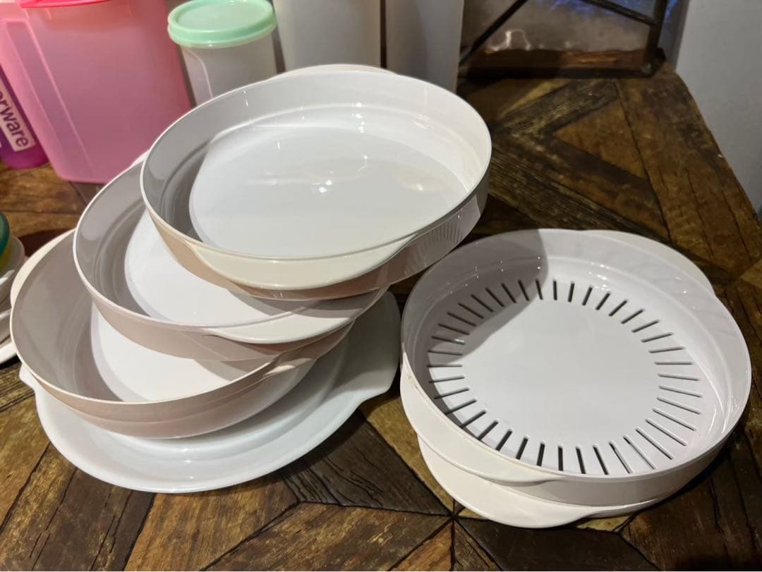 タッパーウェア 大量 セット 昭和レトロ 当時物 まとめ売り キッチン 保存容器