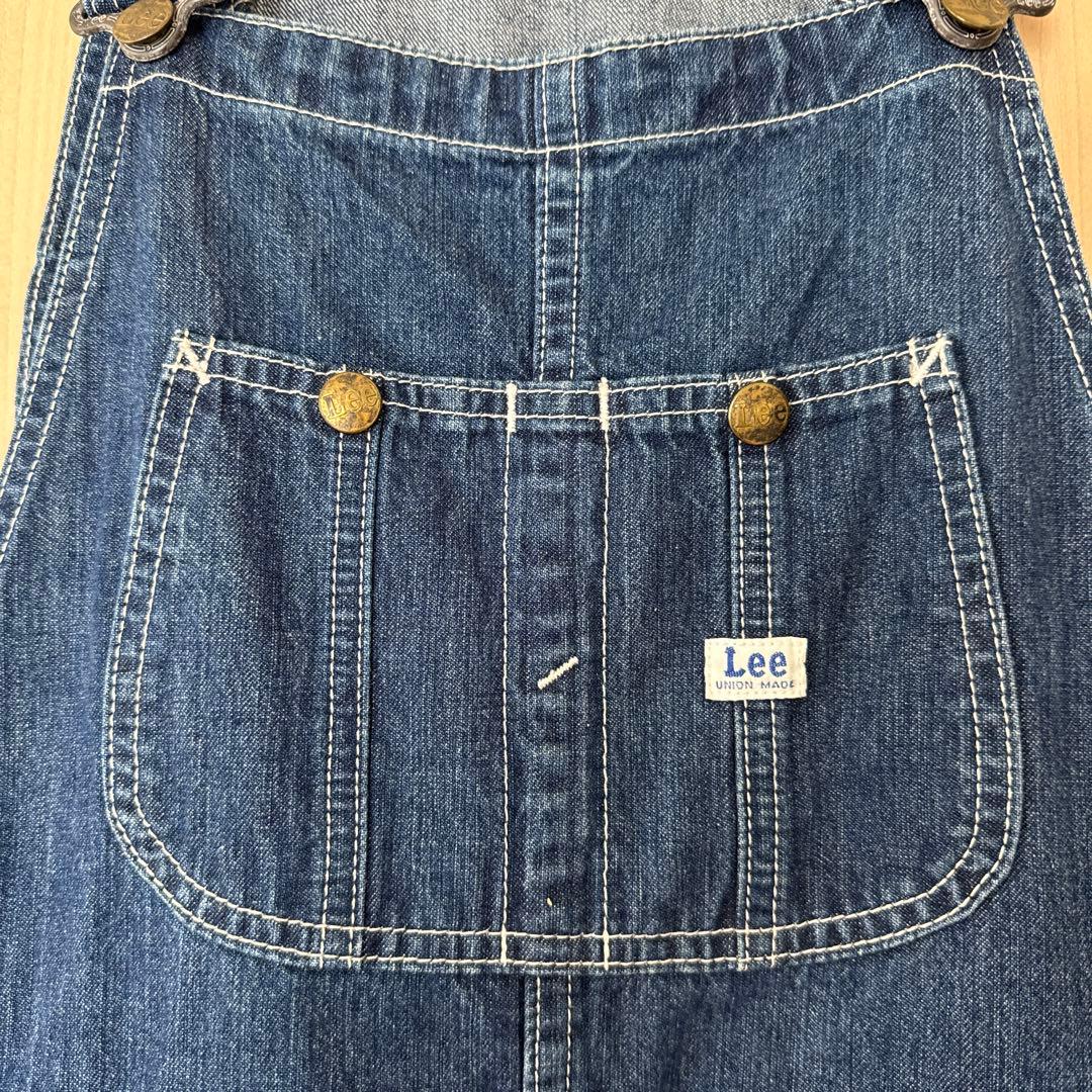 Lee デニム サロペットスカート ミモレ丈　マキシ丈M