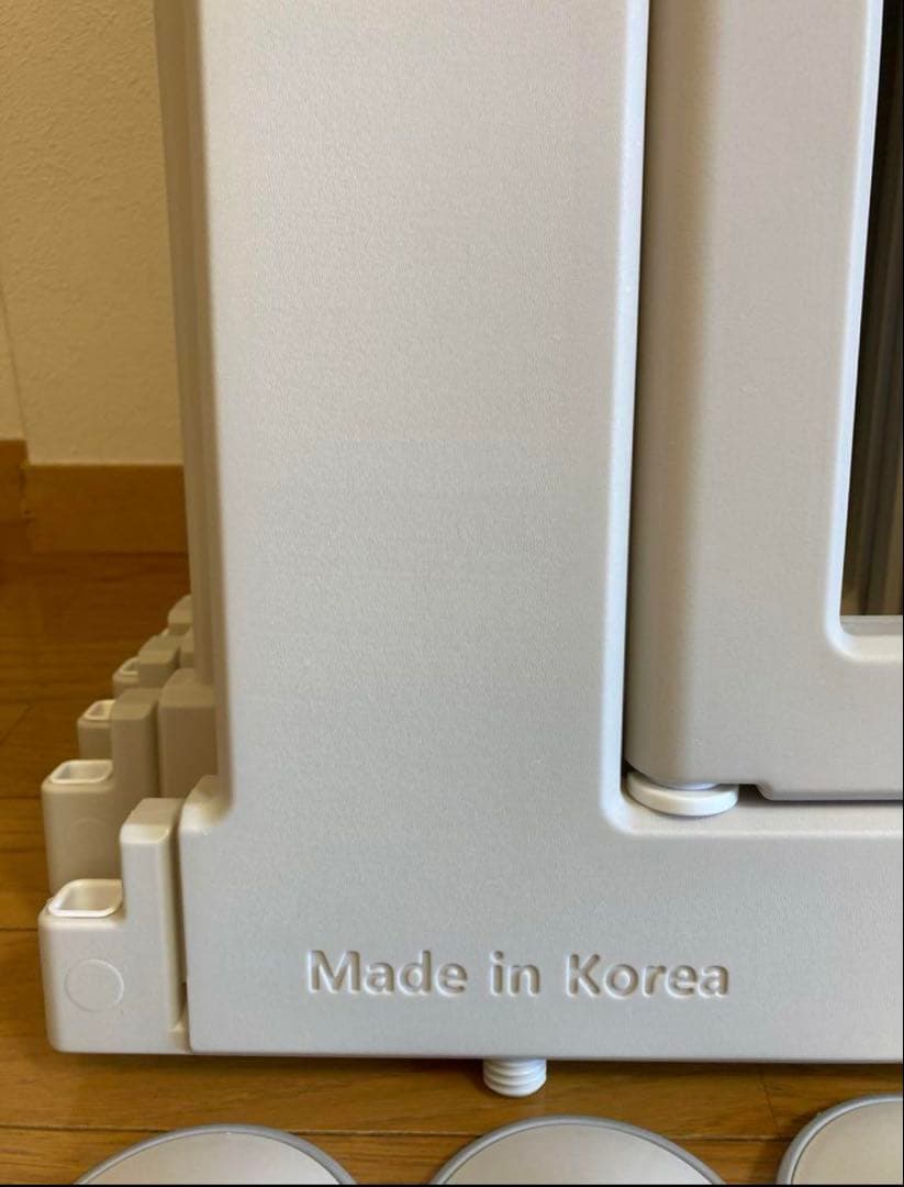 【うかうか】iFamバーチ　ベビーサークル　扉付き10枚　ベージュ