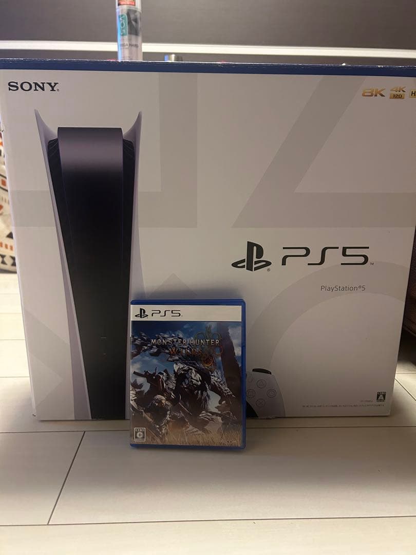 ps5ディスクエディション 背面パドル付きデュアルセンス モンハンワイルズセット