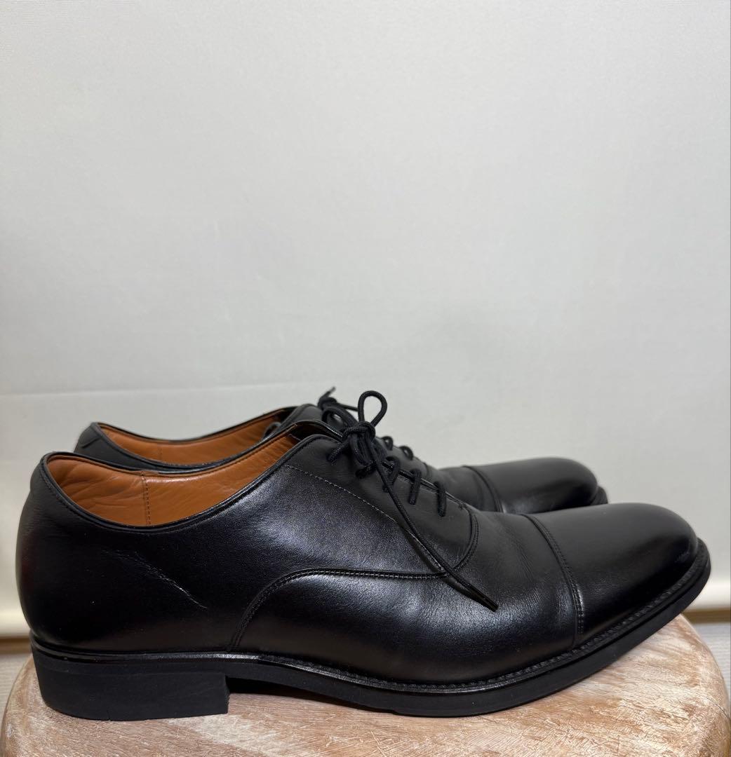 アシックス ランウォーク 1231A054-001 3E 25.5 革靴 黒