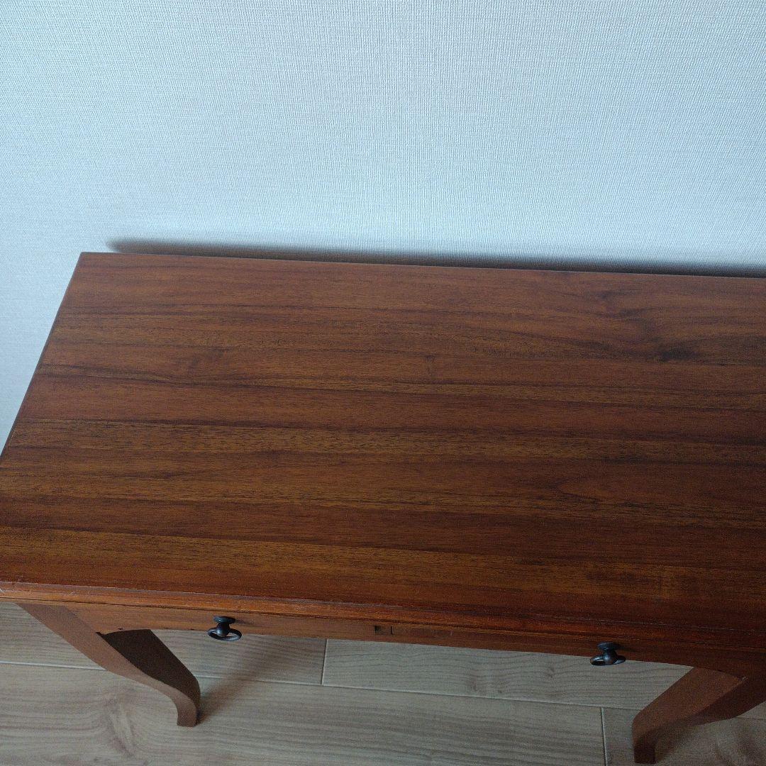 【 ギギliving 】 チーク無垢材 デスク 猫足