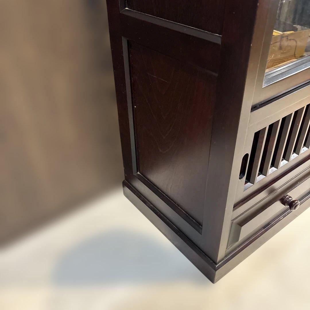 水屋箪笥 茶箪笥 食器棚 レトロ アンティーク　日向民藝　日向民芸