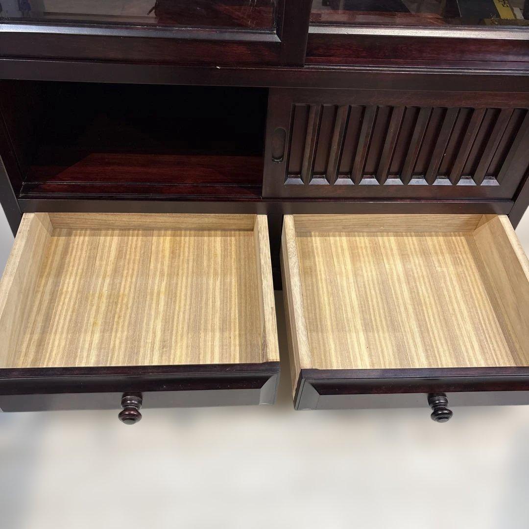 水屋箪笥 茶箪笥 食器棚 レトロ アンティーク　日向民藝　日向民芸