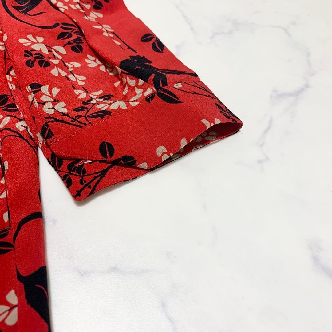 希少⭐️レッドヴァレンティノ　オールインワン　サロペット　総柄　赤