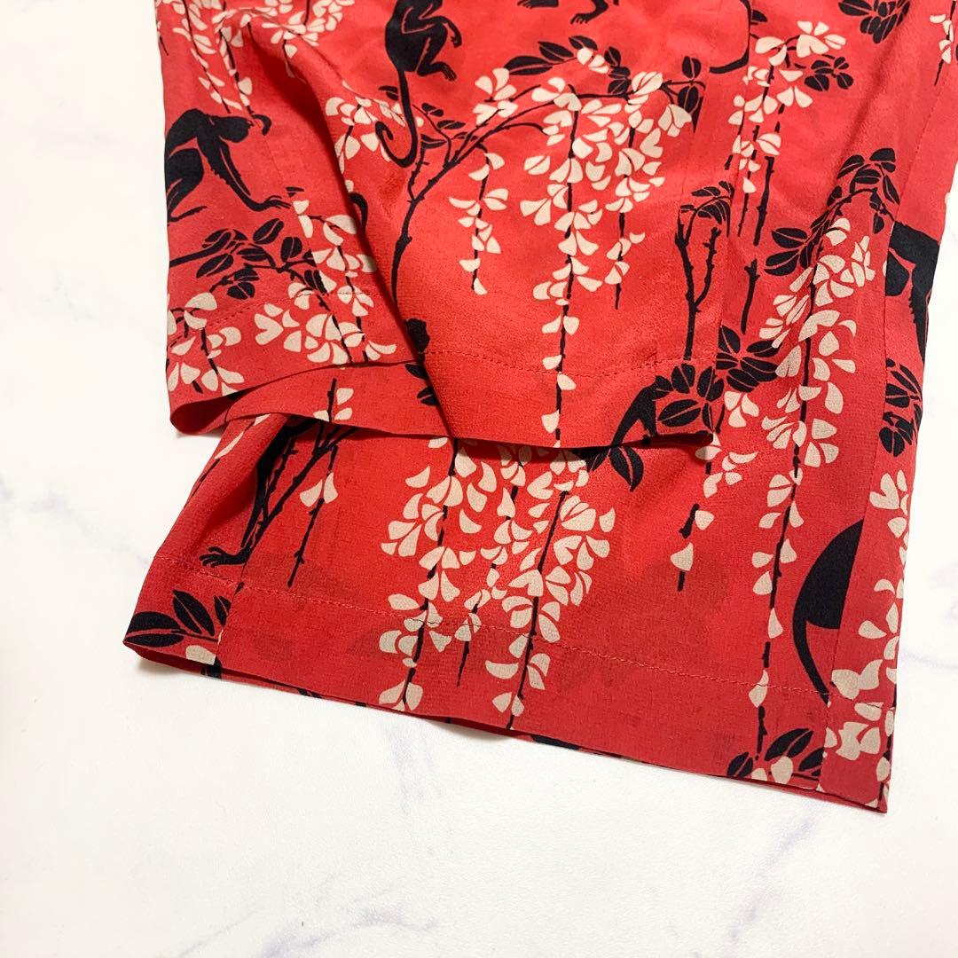 希少⭐️レッドヴァレンティノ　オールインワン　サロペット　総柄　赤