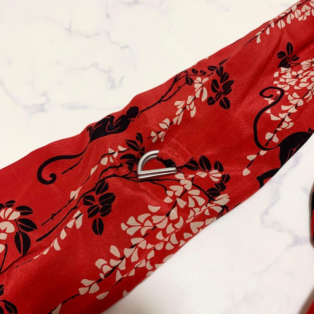 希少⭐️レッドヴァレンティノ　オールインワン　サロペット　総柄　赤