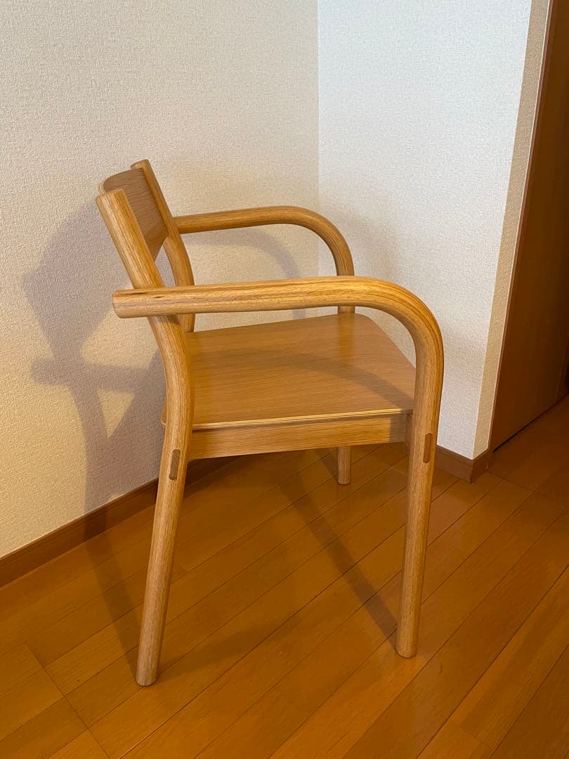 無印良品　オーク材ダイニングアームチェア　1脚(最終値下)