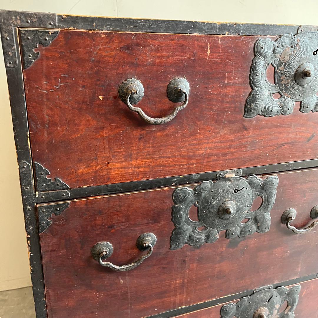 アンティーク 和箪笥 チェスト 棚 レトロ 無垢材