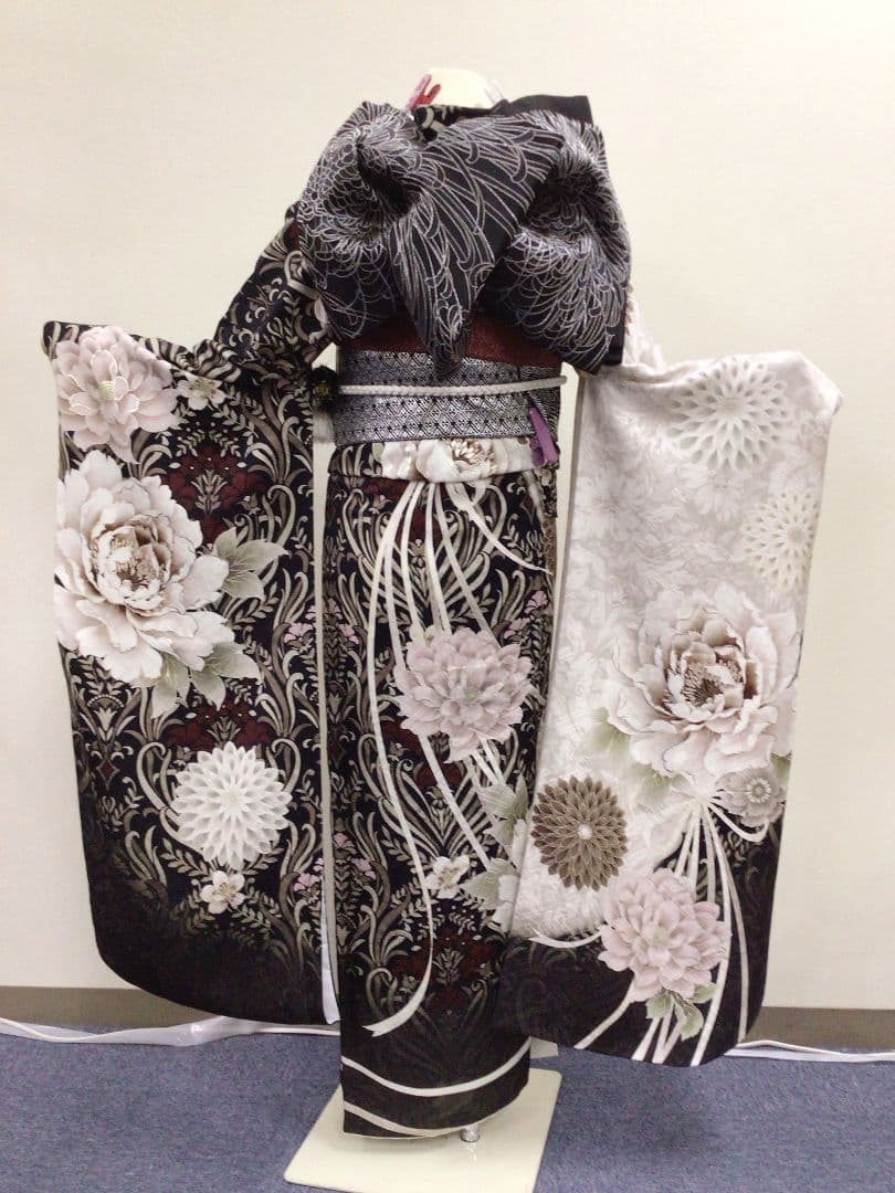 【157~170センチぐらいの方が適応サイズ】振袖フルセット玉城ティナK-967