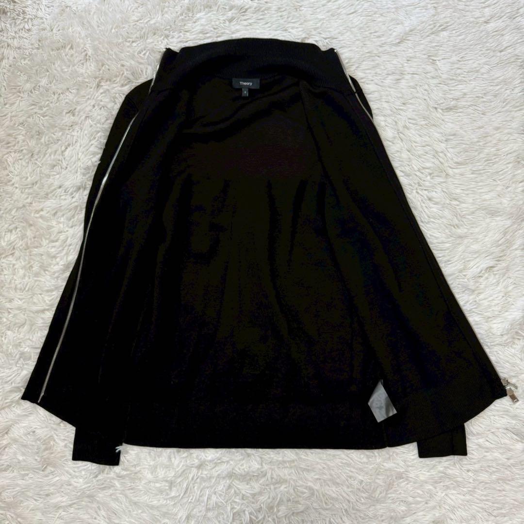 ✨極美品✨セオリー ドライバーズニット SERGEANT ダブルジップ ブラック