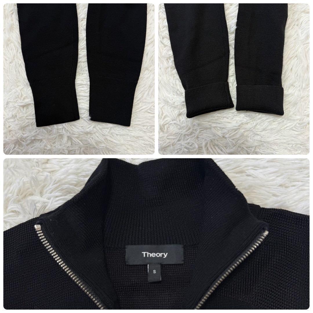 ✨極美品✨セオリー ドライバーズニット SERGEANT ダブルジップ ブラック