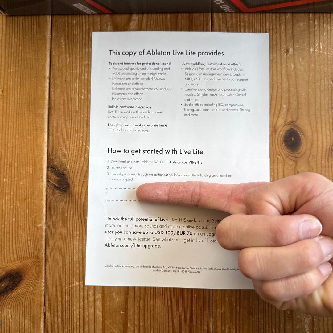 AKAI MPD218 MIDIパッド & Ableton Live Lite