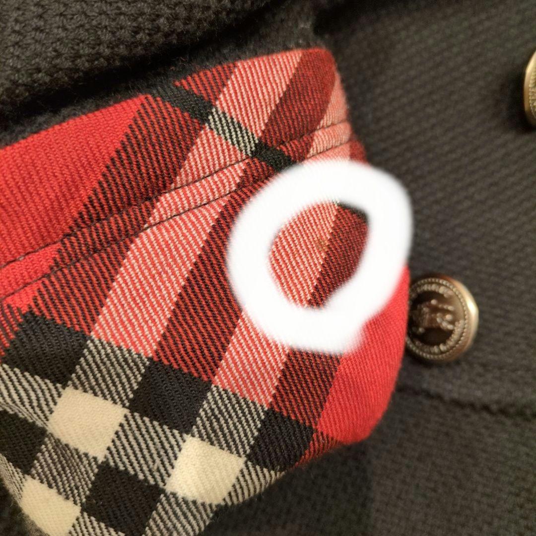 希少 バーバリーブルーレーベル ピーコート ナポレオン ジャケット 黒 S 36