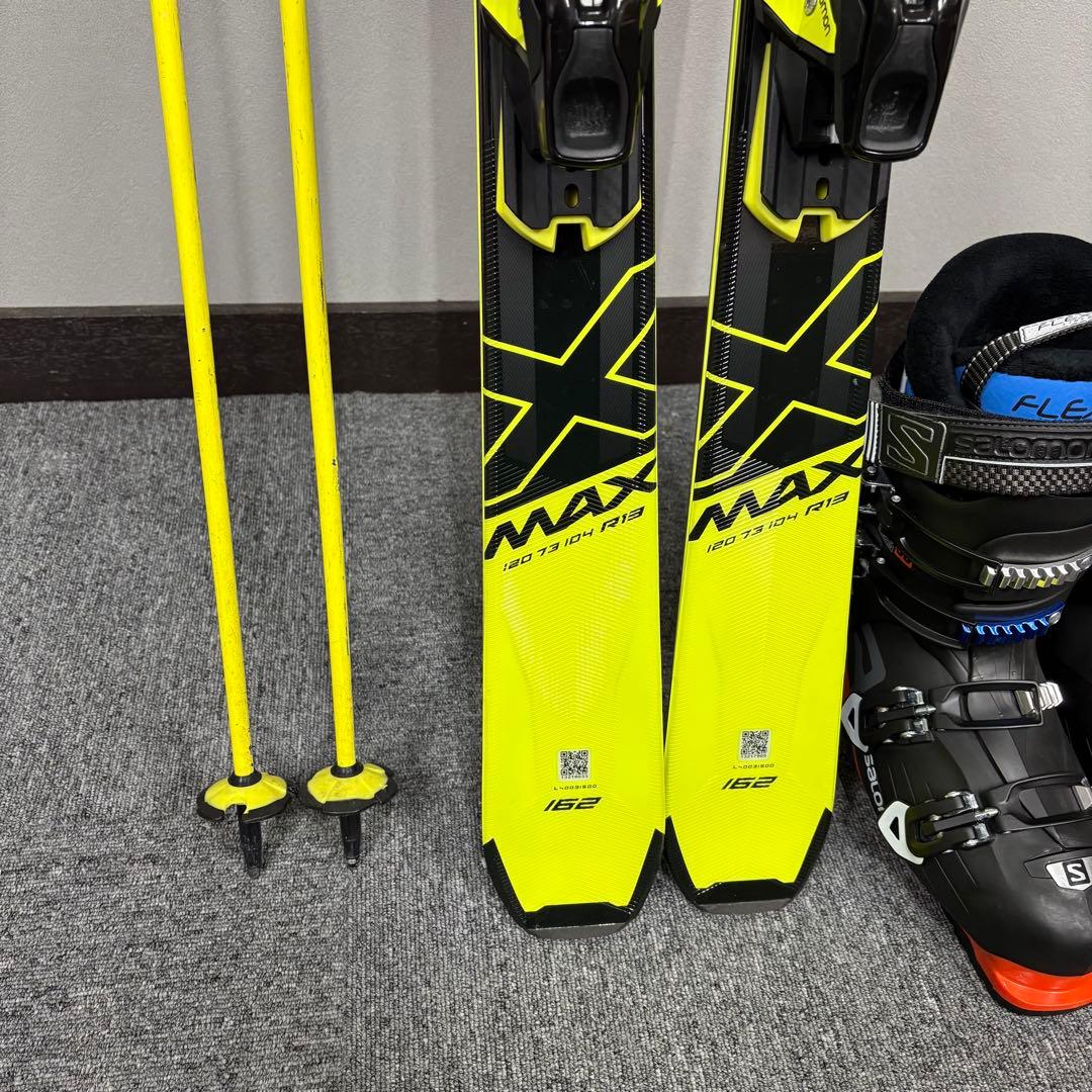 サロモン Salomon X-Max X10 162cm スキー板　3点セット