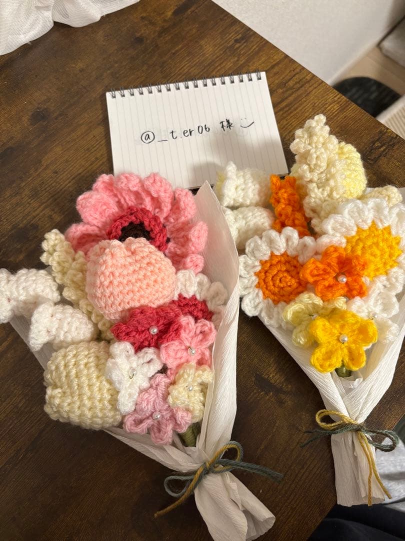 【@_t.er06】オーダーブーケ、巾着型バッグ