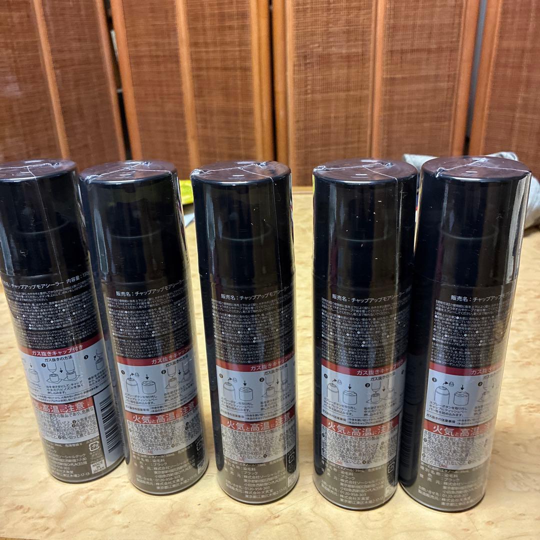 CHAP UP II ヘアスプレー ブラック 5本セット