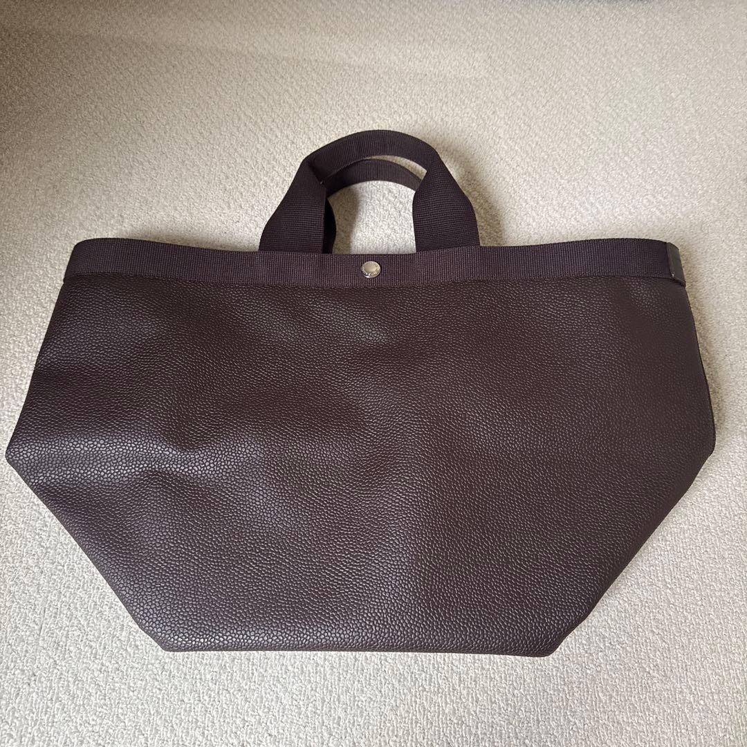 エルベシャプリエ☆725GP舟型トート美品♪人気のモカ×モカ