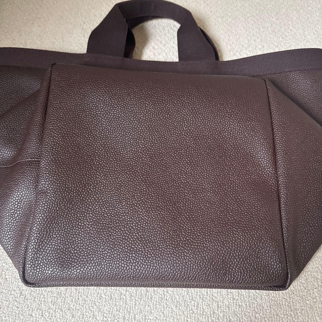 エルベシャプリエ☆725GP舟型トート美品♪人気のモカ×モカ