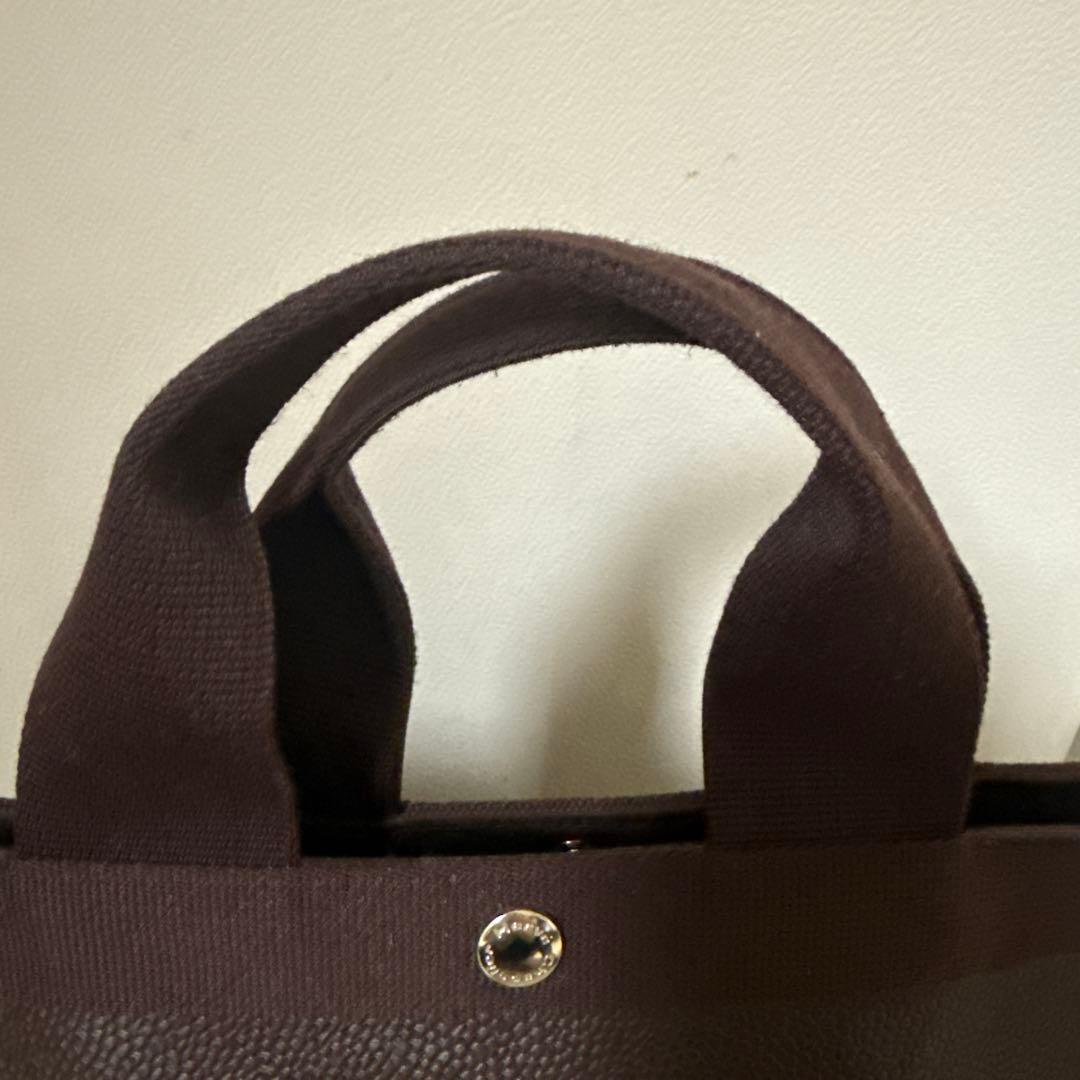 エルベシャプリエ☆725GP舟型トート美品♪人気のモカ×モカ