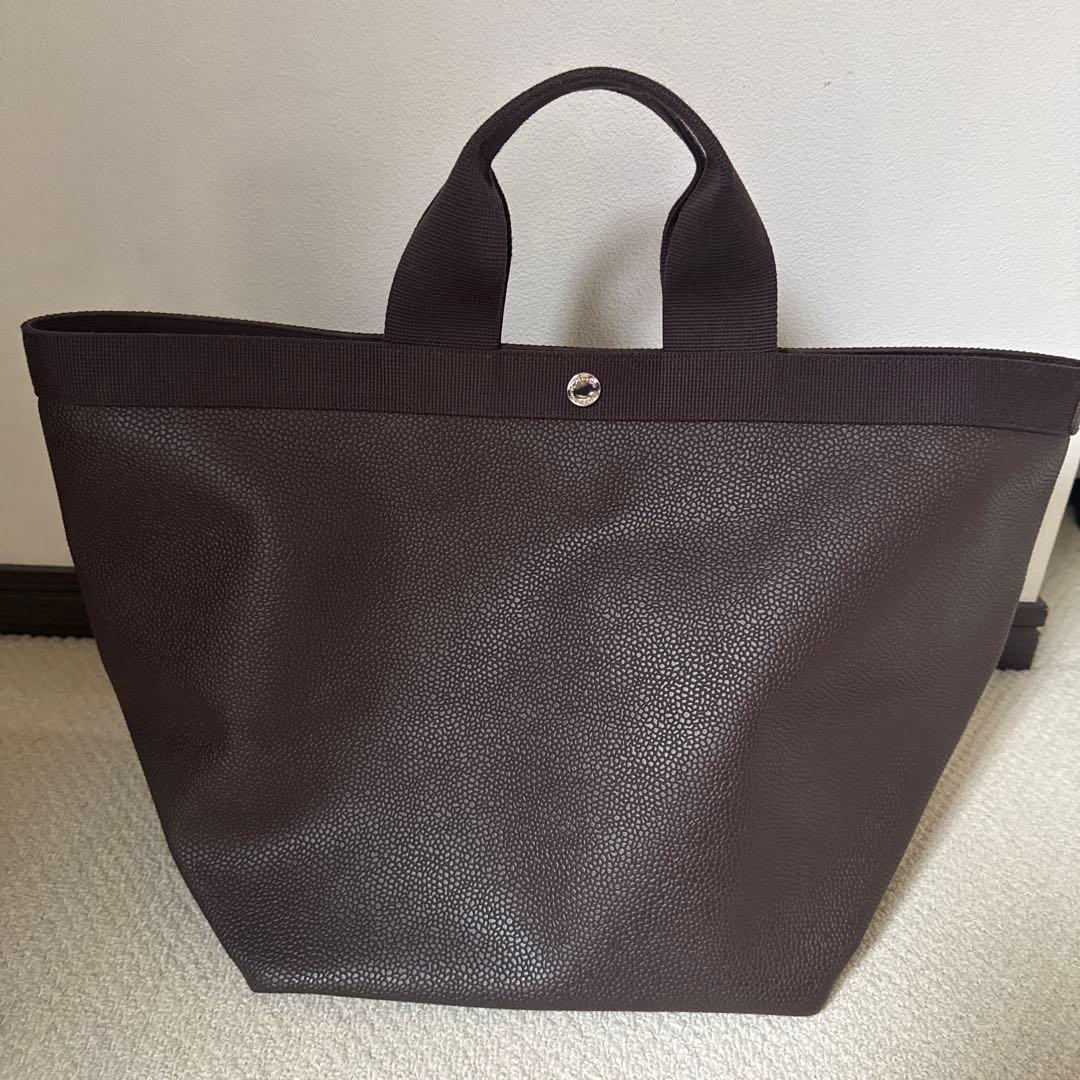 エルベシャプリエ☆725GP舟型トート美品♪人気のモカ×モカ