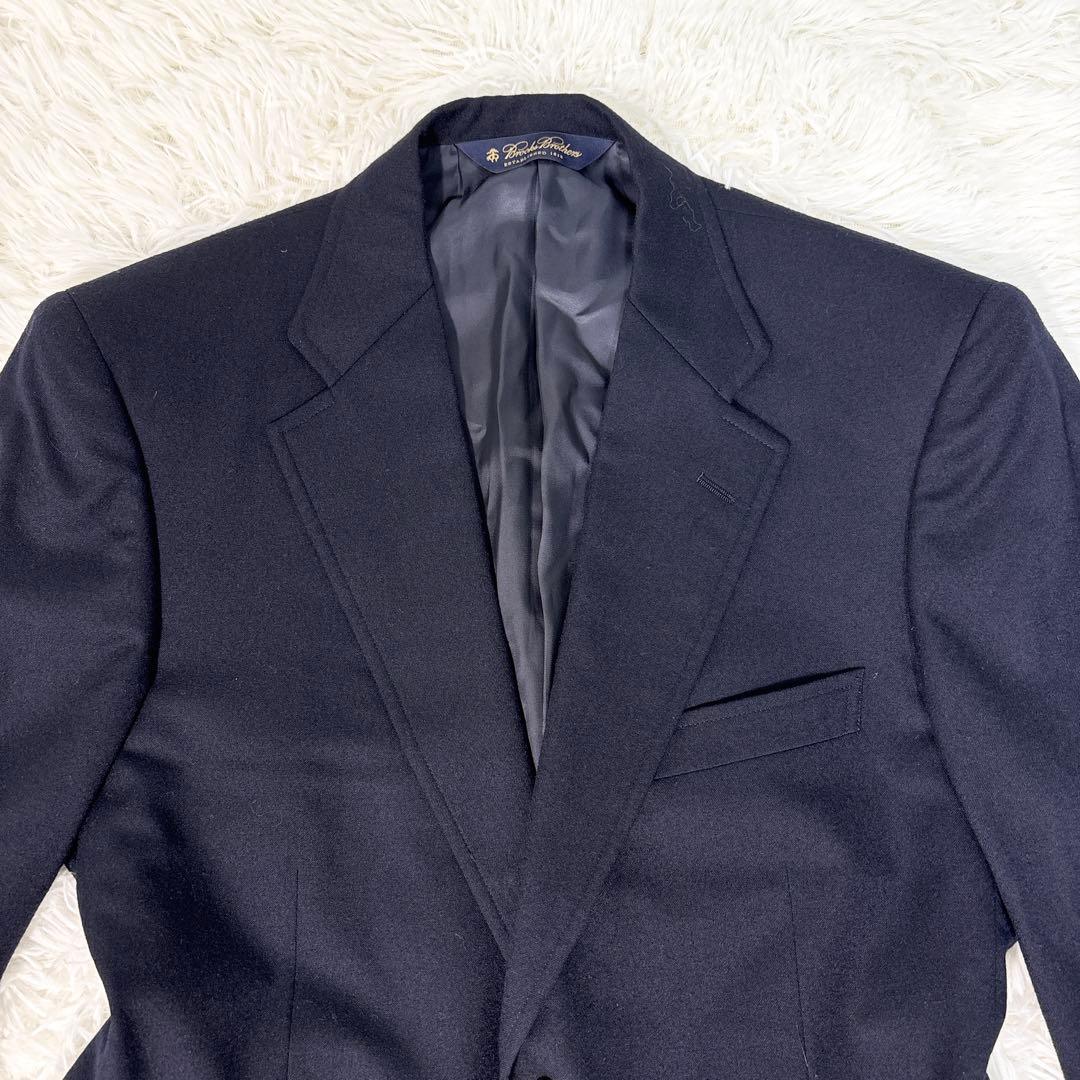 ブルックスブラザーズ 紺ブレ テーラードジャケット 金ボタン ロゴ 37SHT