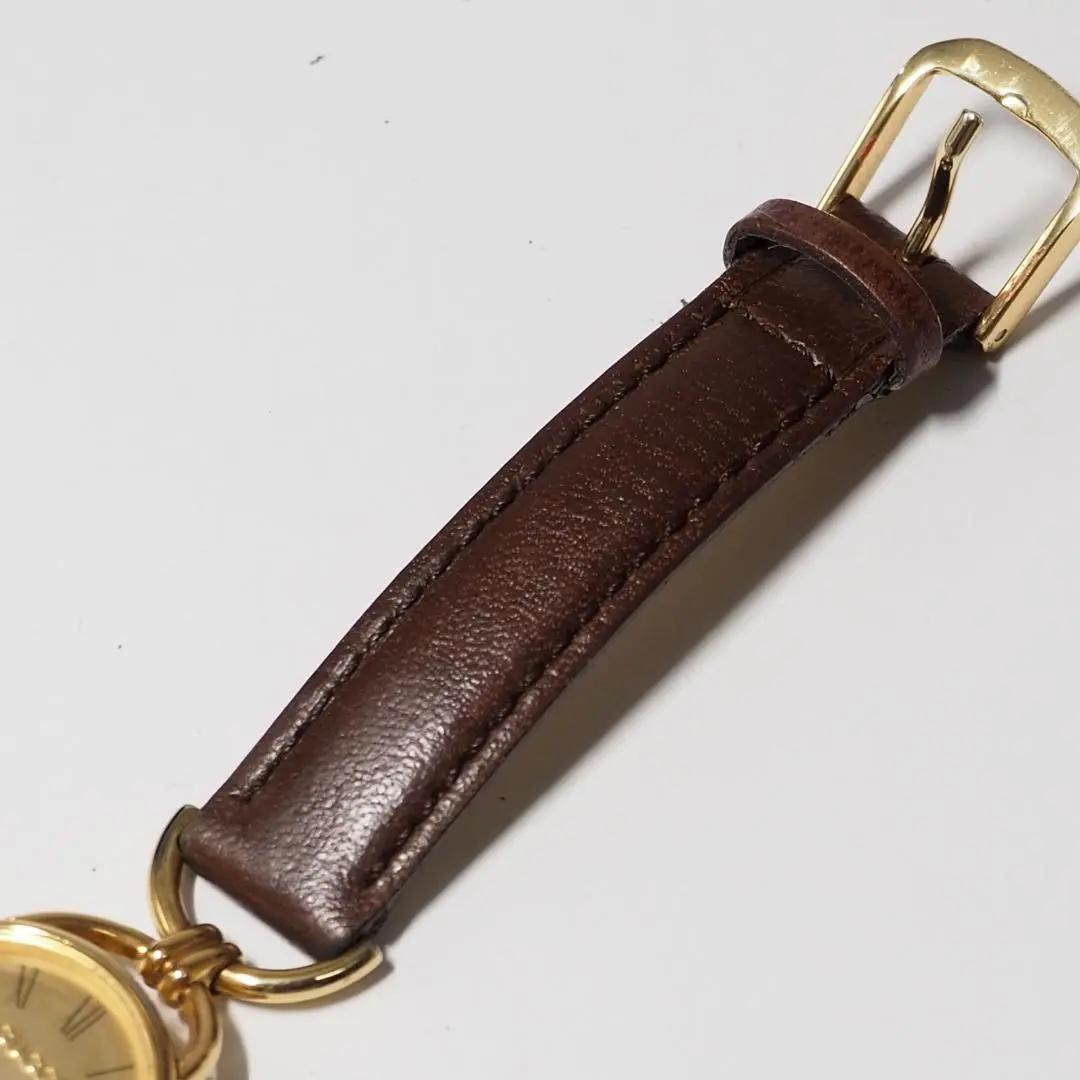 グッチ GUCCI ローマン 革ベルト ゴールド レディース 腕時計 C622