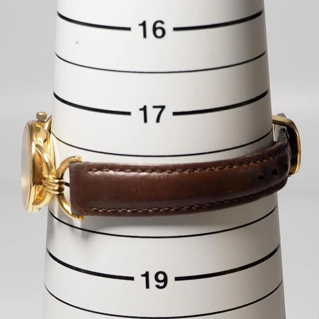 グッチ GUCCI ローマン 革ベルト ゴールド レディース 腕時計 C622