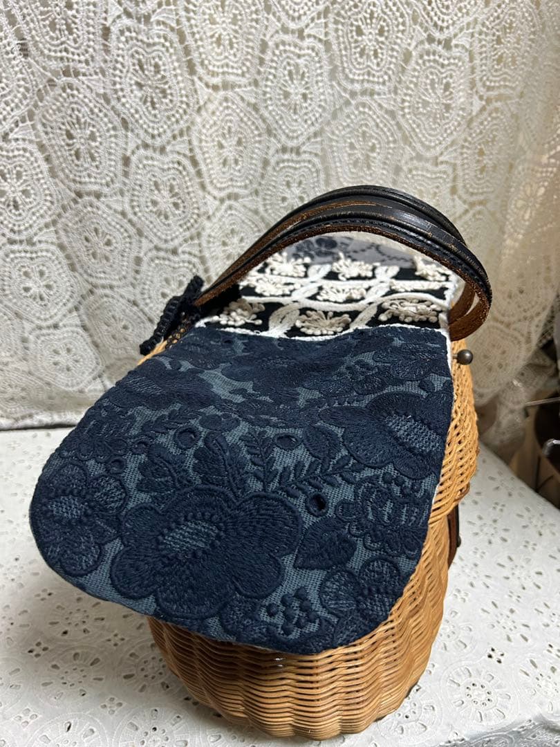 507A ミナペルホネンハンドメイド　カゴカバー