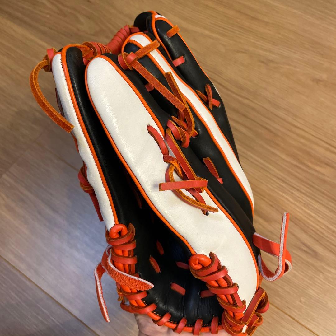 SSK Pro 硬式グローブ 黒/オレンジ