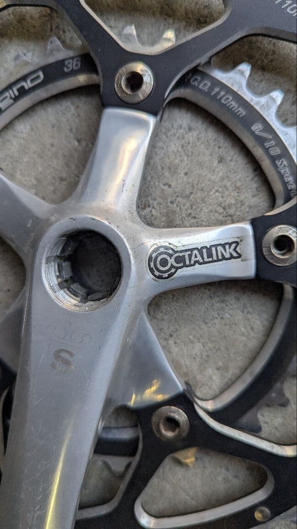 軽量 レア Sugino スギノ コスペア 50/36 コンパクト110pcd