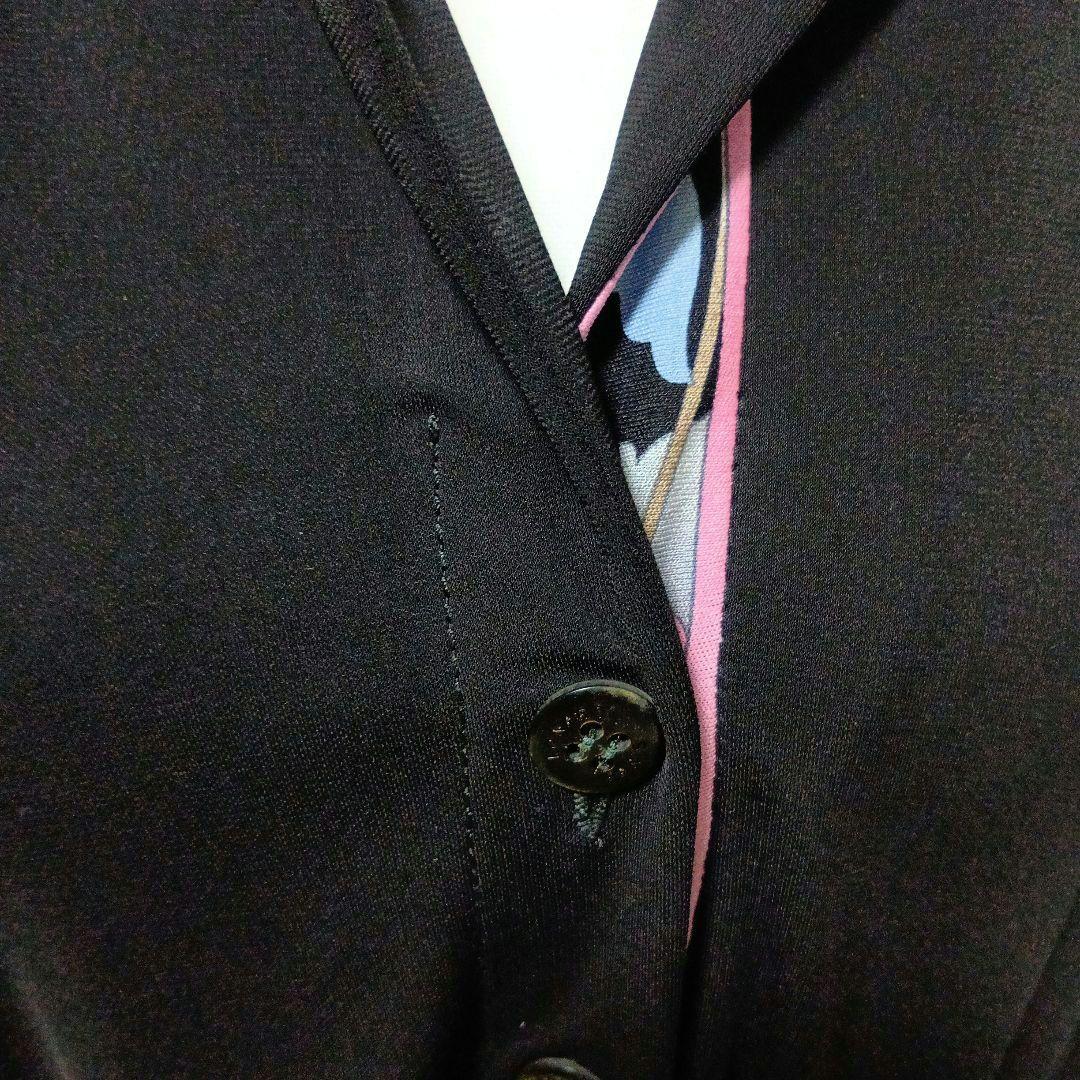 LEONARD PARIS　黒のテーラードジャケット ベルト付　訳あり良品✨️