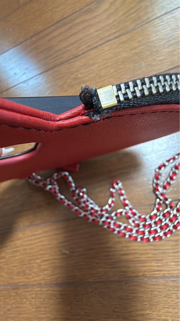 ajew ハート型 iPhone14ケース チェーン付き