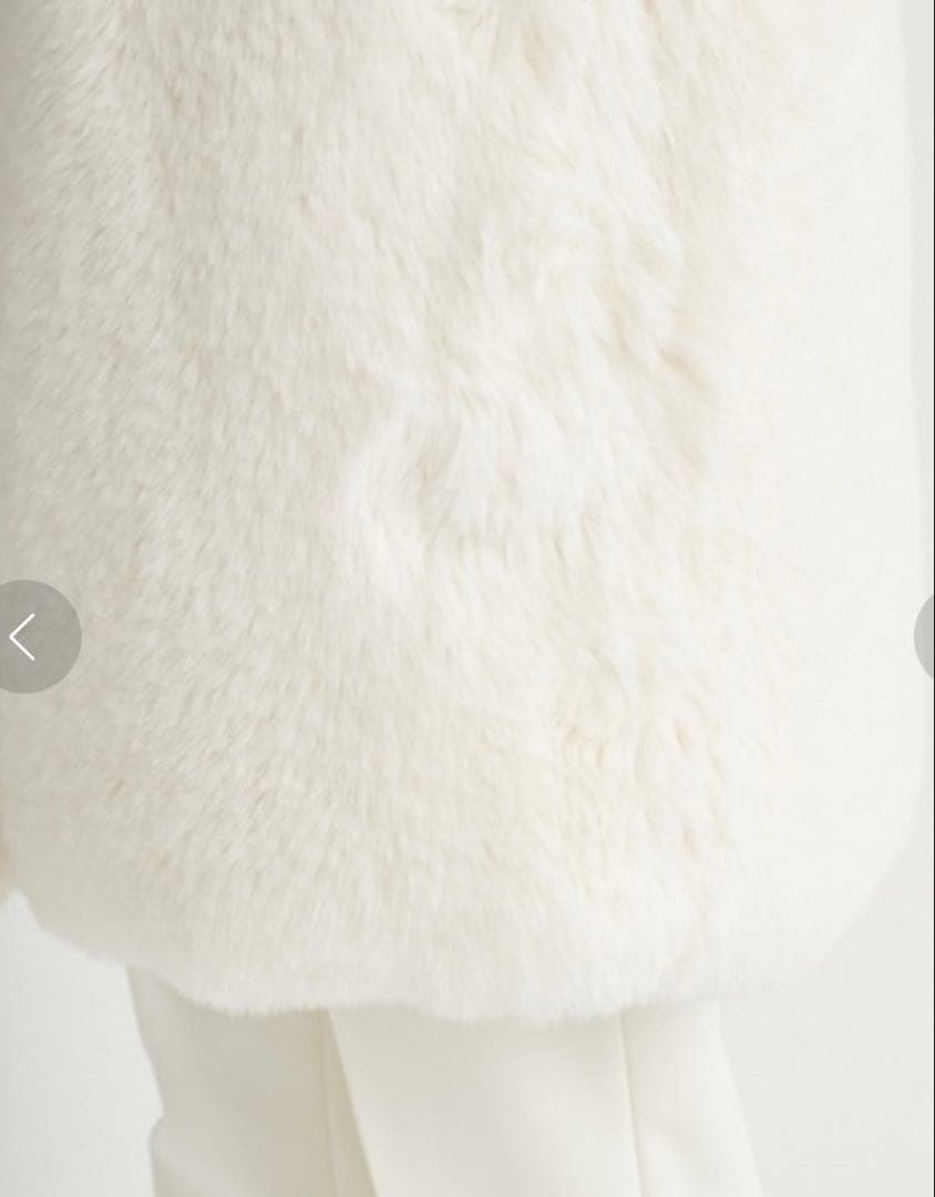 【最終お値下げ】セルフォード 裾ファーロングジレ 白