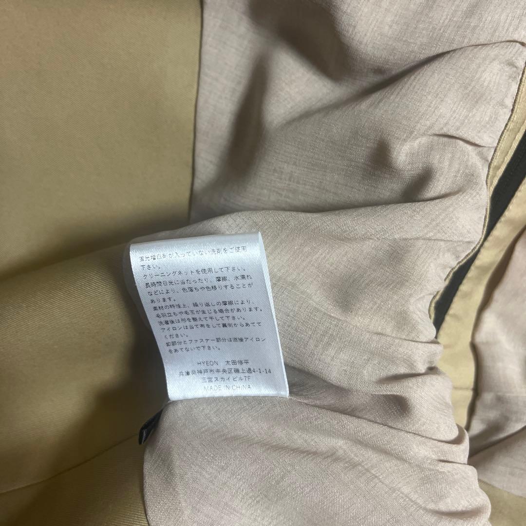 限定お値下げ中HYEON 2waytrench coat / beige正規品