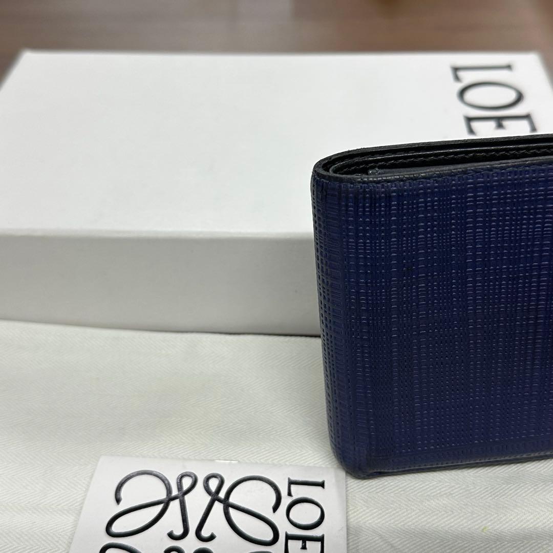 新品同様‼️ 現行　ロエベ　LOEWE 財布　折り財布　アナグラム　バイフォールド