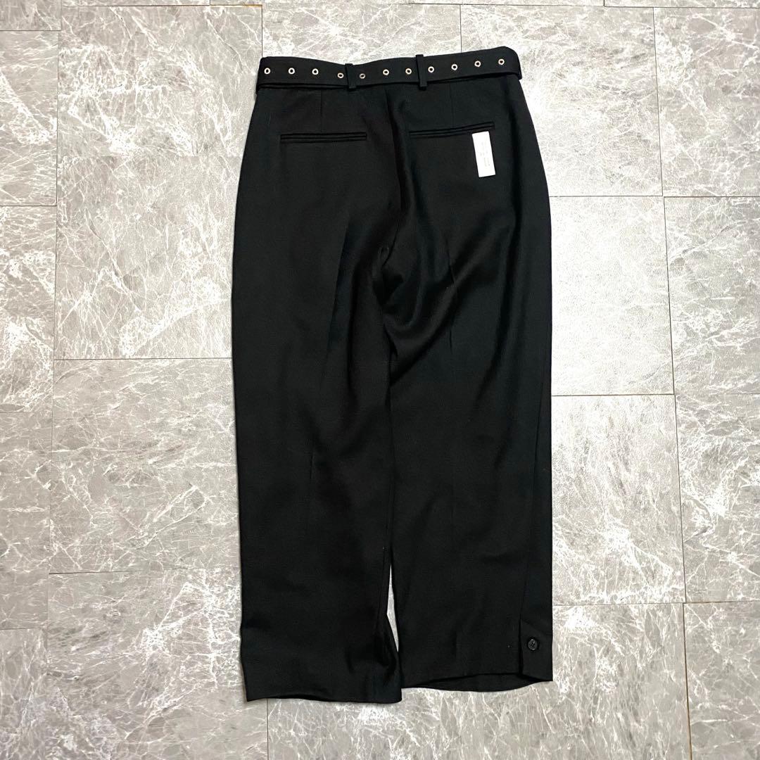 ✨試着のみ✨  × rokh ベルテッドパンツ 46 ブラック 限定品 黒